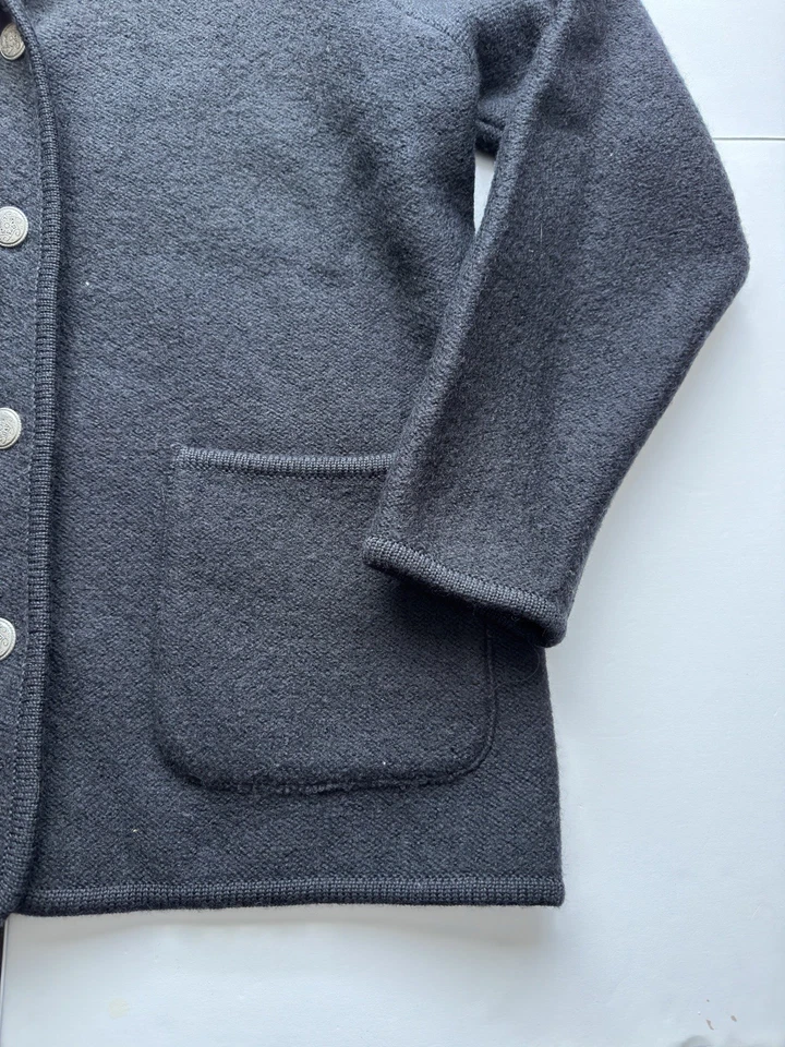 Cárdigan de lana hervida de colección LL Bean para mujer suéter botones de metal M vacaciones nórdicas Foto 4 de 4