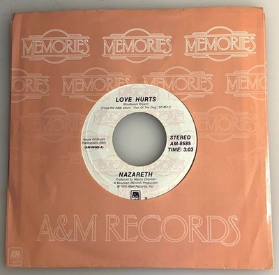 Nazareth / Love Hurts / A&M 45rpm / NM