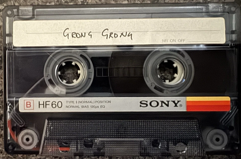 Grong Grong - Live Princes Berkeley Hotel (Cassette USA 1987 VG+/VG+) Punk - Image 2 of 4