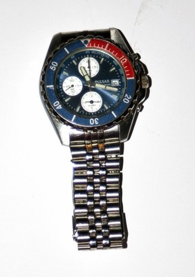 Pulsar Pepsi Men's Chrono Divers 100m Watch - 7T6z-X058 - New Bat  (11/15/2025)