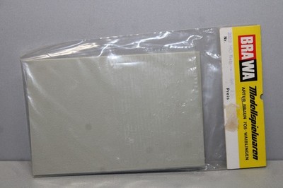 BRAWA 2820 2 Piece Betonwandplatte Gauge H0 Boxed