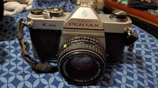 Vintage PENTAX ASAHI K1000 SE 35mm Film Camera w/ 50mm Pentax-A Lens Tested