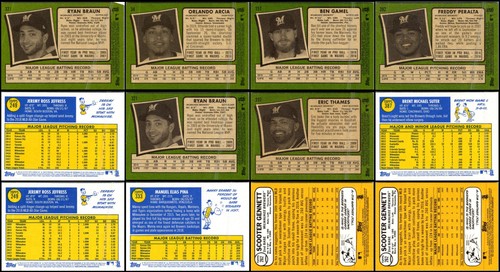 Topps Heritage Milwaukee Brewers (45) Card Lot - EXCLUSIVE – BE AMONG THE FIR... - Picture 7 of 8