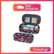 BrainyBees Pencil Case for Boys - Cute Pencil Cases for Kids Pencil Pouch Organi