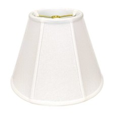 Royal Designs, Inc. Deep Empire Lamp Shade - White - 8 x 14 x 11