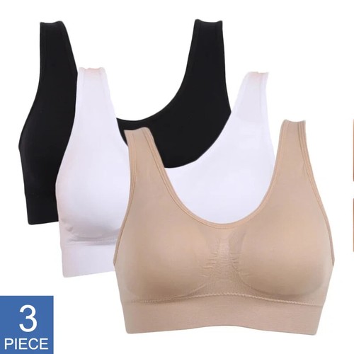 3pcs/set sexy active bra With removable Pad Seamless push up women plus size. - Picture 19 of 29