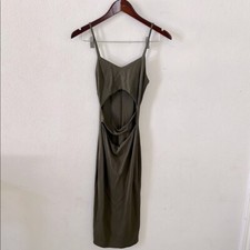 Windsor Olive Green Dress Cut Out Size XSmall Casual Maxi Graduation Party