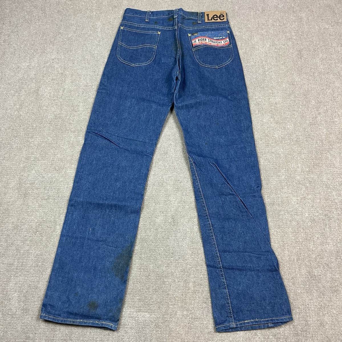 Vintage 70s Lee Riders Denim Jeans Straight Leg Mens 32x34