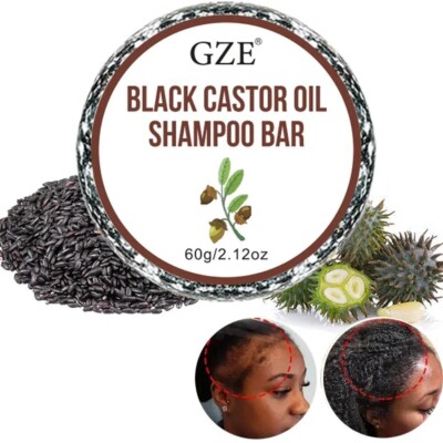 Jamaica Black Castor Oil Shampoo Bar, Thickens & Strengthens For  All Hair Types