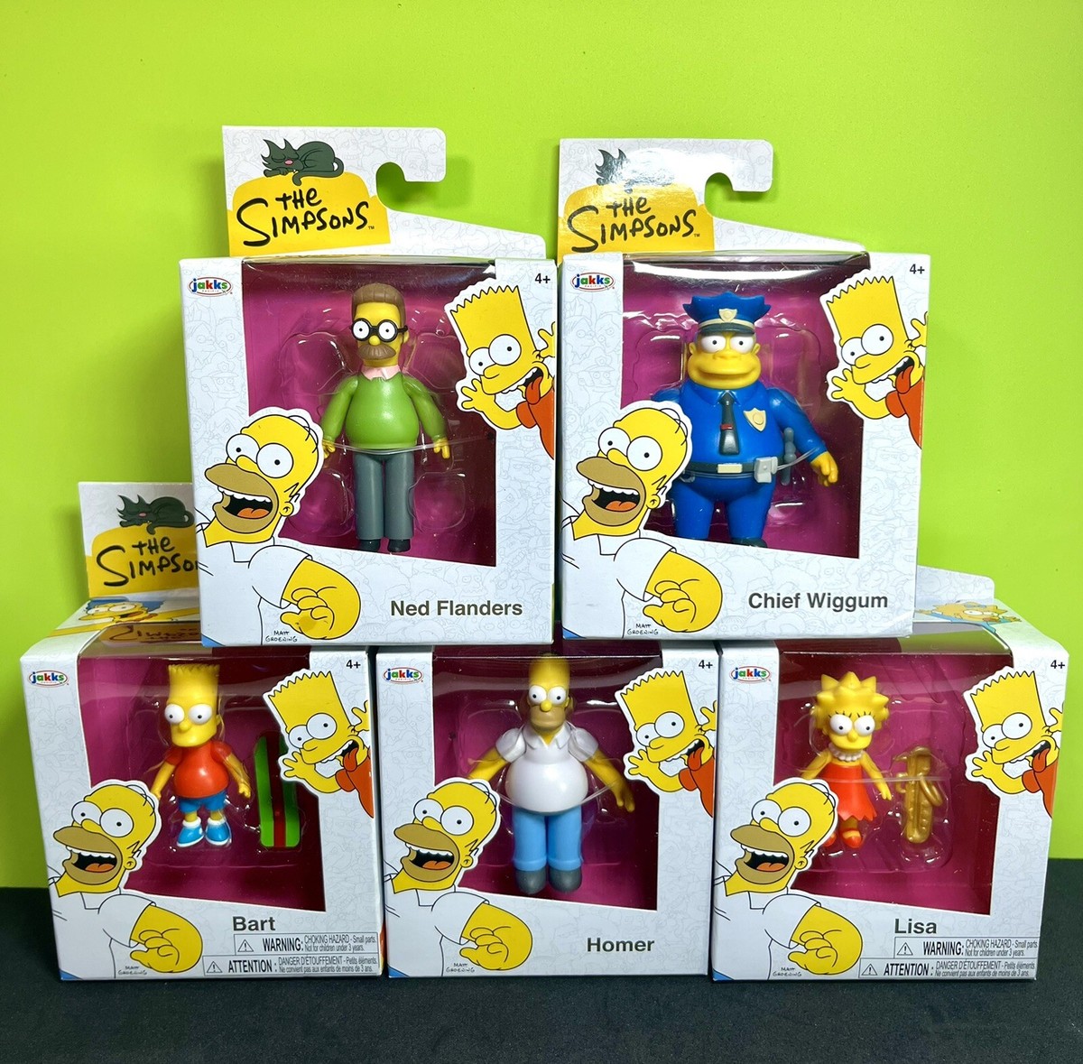 The Simpsons 限定版 フィギュアセット NEW Jakks Pacific The Simpsons Lot of 4 | eBay