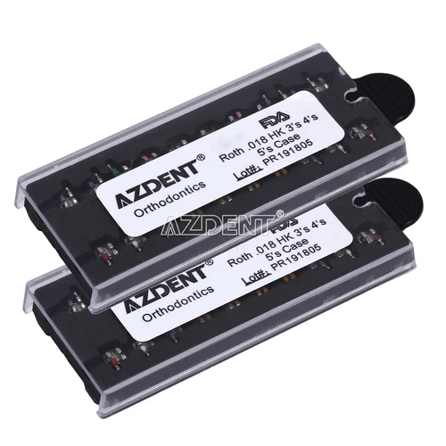 AZDENT Dental Orthodontic Monoblock MIM Bracket Braces Mini Roth/ MBT 018/ 022