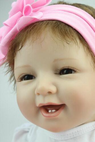22 Inch 55cm New Lifelike Real Touch Reborn Dolls Soft Vinyl Silicone Realistic
