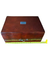 Reed And Barton Provincial Silverware Storage Chest W/ Drawer Good Condition