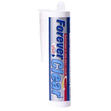 Everbuild Forever Clear White Superior Anti-Mould Silicone Sealant Bath Shower