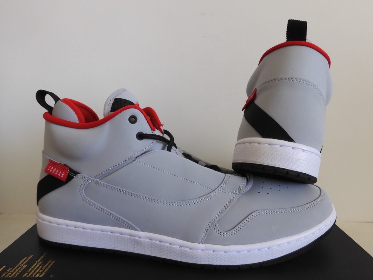 NIKE AIR JORDAN FADEAWAY WOLF GREY-WHITE-UNIVERSITY RED SZ