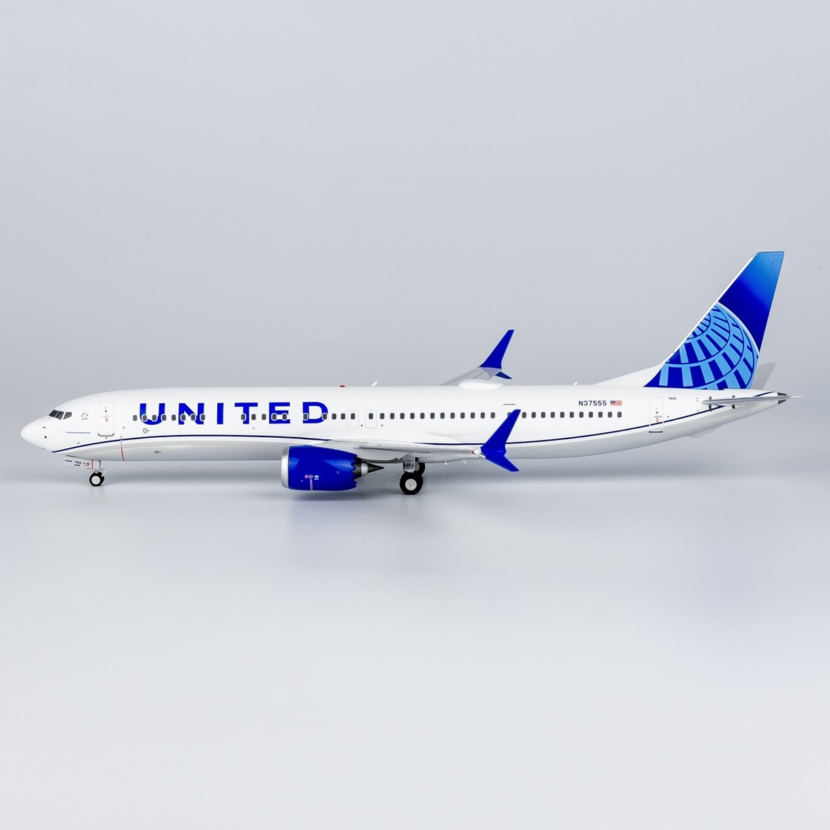 NG 200 United 737-Max 9 美品 1:200 NG Model United Airlines BOEING 737 MAX 9 Passenger