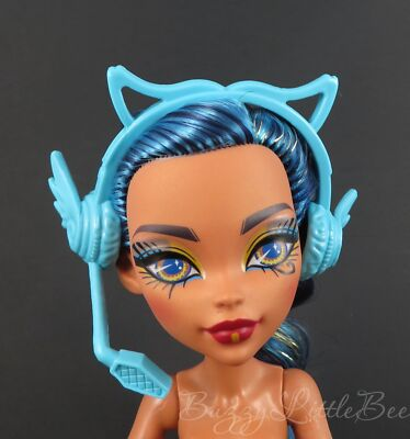 #ad Monster High Doll G3 Ghoulia Yelps Neon Frights Cat Ear Headphones $8.99