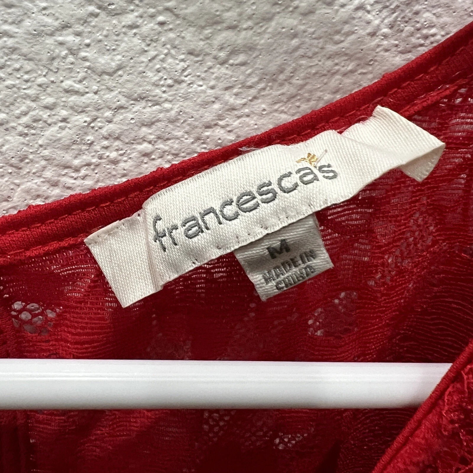 VALENTINO FRANCESCAS ABITO DONNA PIZZO ROSSO CLASSICO CORE PICCOLO ROSSO CAPPUCCIO EQUITAZIONE TG M
