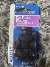 FLAT FAUCER WASHERS 14 assorted washers  6 brass screws, PS2304