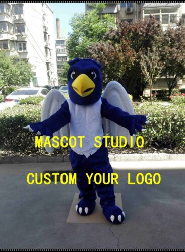 Costume de mascotte Halloween bleu griffon robe de fantaisie dessin animé personnage anime  - Photo 1 sur 3