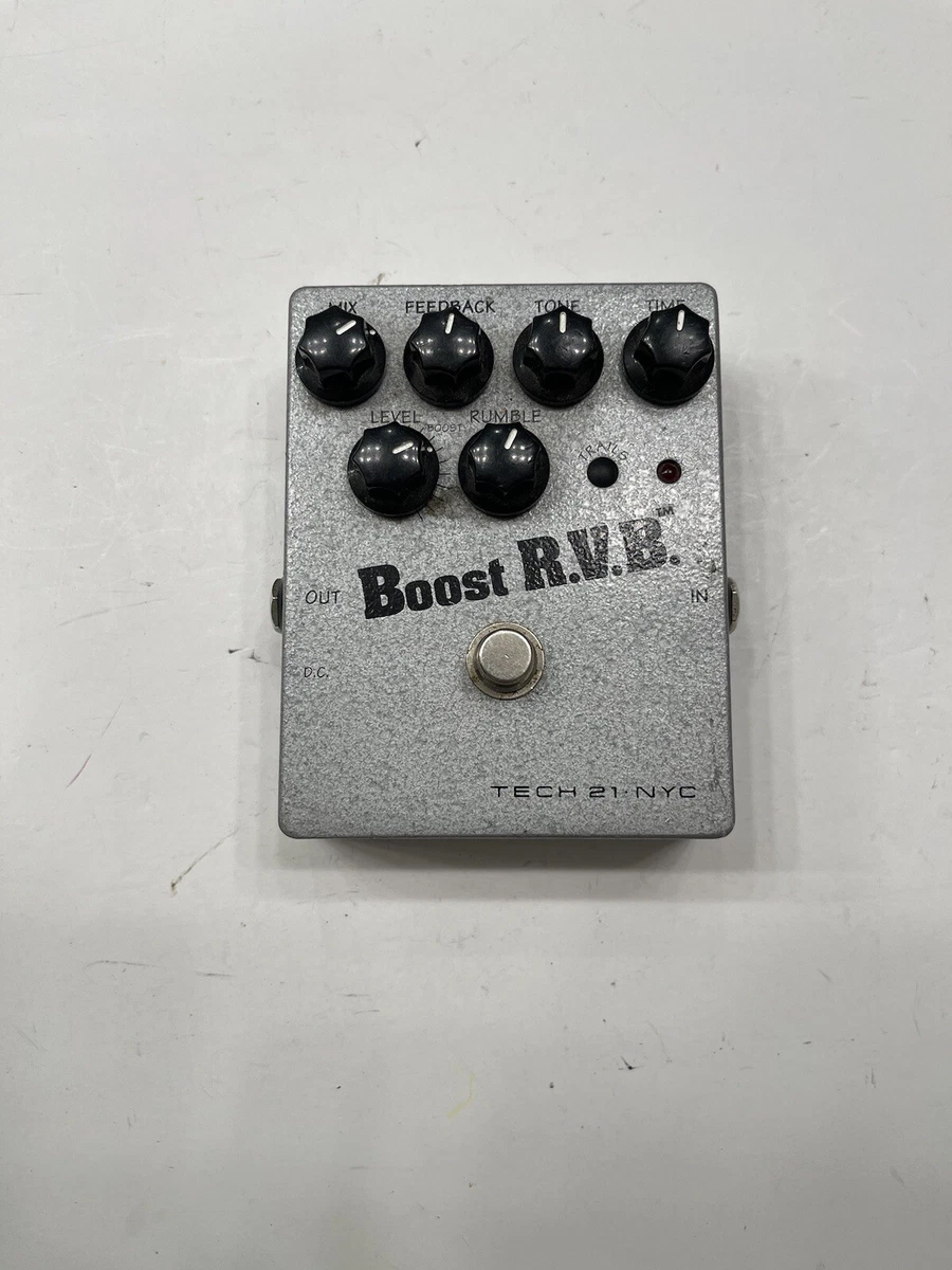 Tech 21 NYC Boost R.V.B. Analog Reverb Emulator RVB Booster Guitar Effect Pedal