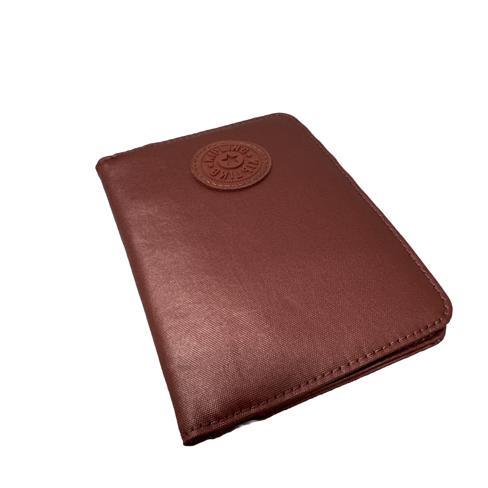 Kipling Copper Metallic Passport Holder GM – Stylish & Compact Travel Essential-image