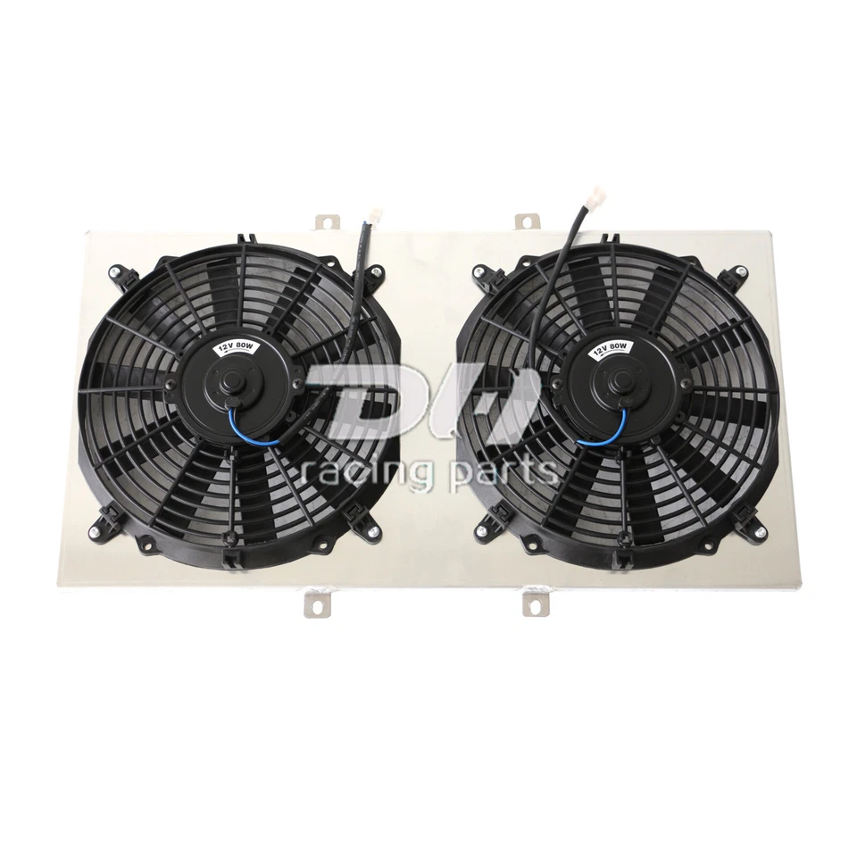 Radiador + cubierta + ventilador de 3 filas para Subaru Legacy GT 1995-1999 2,2 L 2,5 L H4 GAS Foto 3 de 4