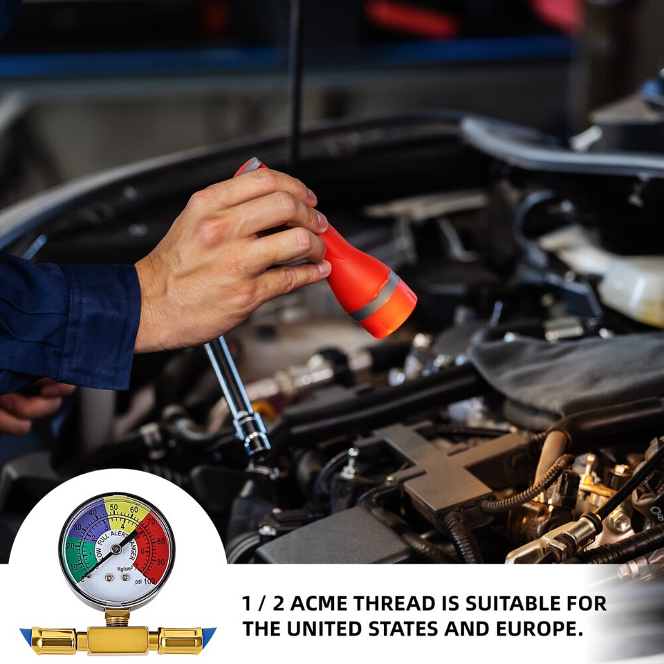 Car Air Con Gas Refill Ac Kit Hose R134A Refrigerant Filling Charge