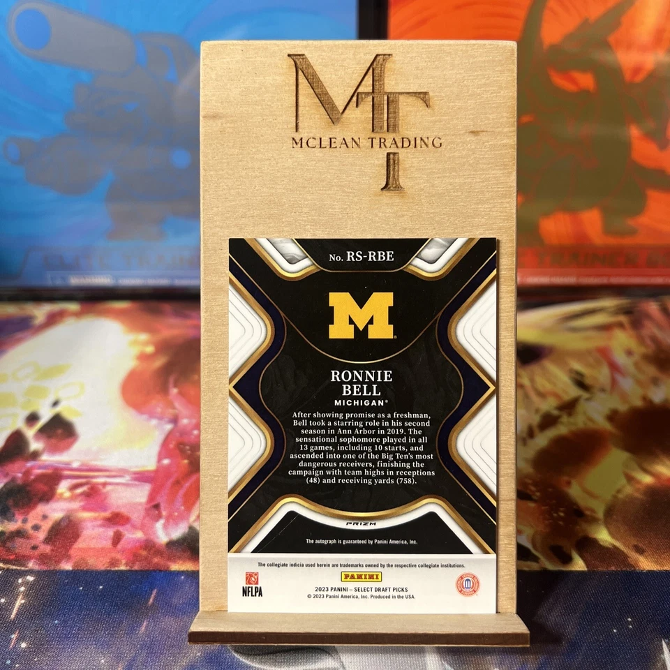 2023 Panini Select Draft Picks - Rookie Signatures Red Prizm #RS-RBE Ronnie Bell - Image 2 of 2