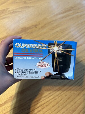 Quantaray QB 6500A Dedicated Bounce Flash Camera Open Box For Autofocus & Manual