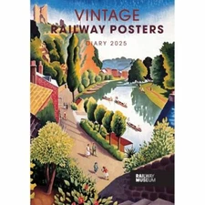 Carousel Calendars Vintage Railway Posters NRM A5 Diary 2025 (PFP) Book The Fast