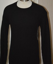 Men's Claiborne Black Long Sleeve Crew Neck Pullover Sweater Top Size S