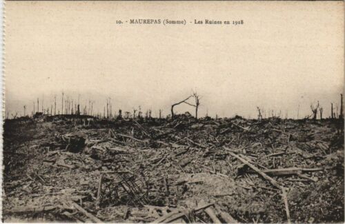 CPA Guerre MAUREPAS Les Ruines en 1918 (25064)