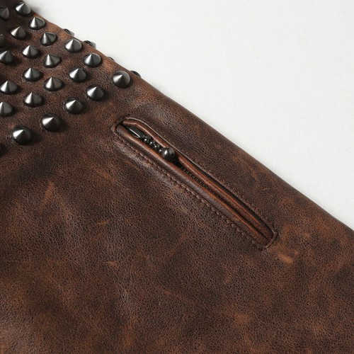 Supreme Down Puffer Jacket 23SS UNDERCOVER Studded Leather Sleeve Size M New - Picture 7 of 7