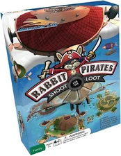 Rabbit Pirates Family Board Game - Educational Card Game of War for Treasure