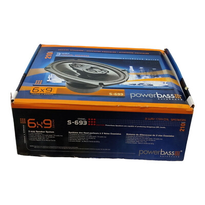 PowerBass S-693 6x9 Inch 150 Watts 2 Ohm 3-Way Full Range Speaker