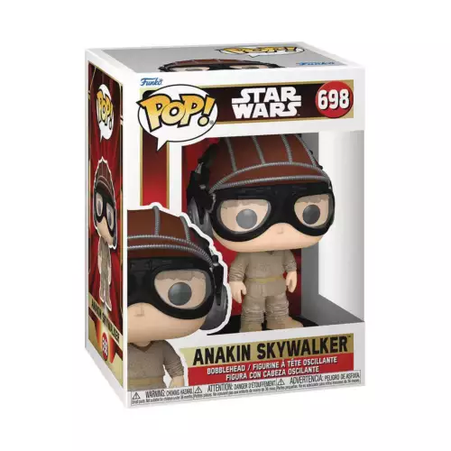 Pop Star Wars Phamtom Menace 25th Anniversary  Anakin w/ Helmet Vinyl Figure