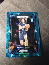 MINT CENTERED 2023-24 PANINI PRIZM ANTHONY BLACK #170 TEAL ICE RC ROOKIE /225