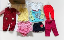 Vintage Girls Outfits 3-6m 8 Pieces Lot Pink Summer Early 2000s Cotton Blend