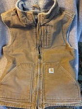 Vintage Sherpa Lined Carhartt Vest