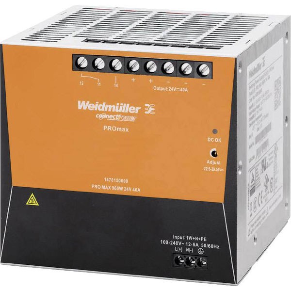 Weidmüller PROmax PSU 960W 24V 40A DIN Rail mounted
