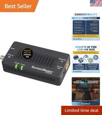 2.5 Gbps MoCA 2.0 Ethernet Over Coax Adapter - Ideal for High-Speed Streaming