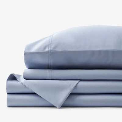TCS Legends Hotel Premium Smooth Supima Cotton Wrinkle-Free Sateen Bed Sheet Set