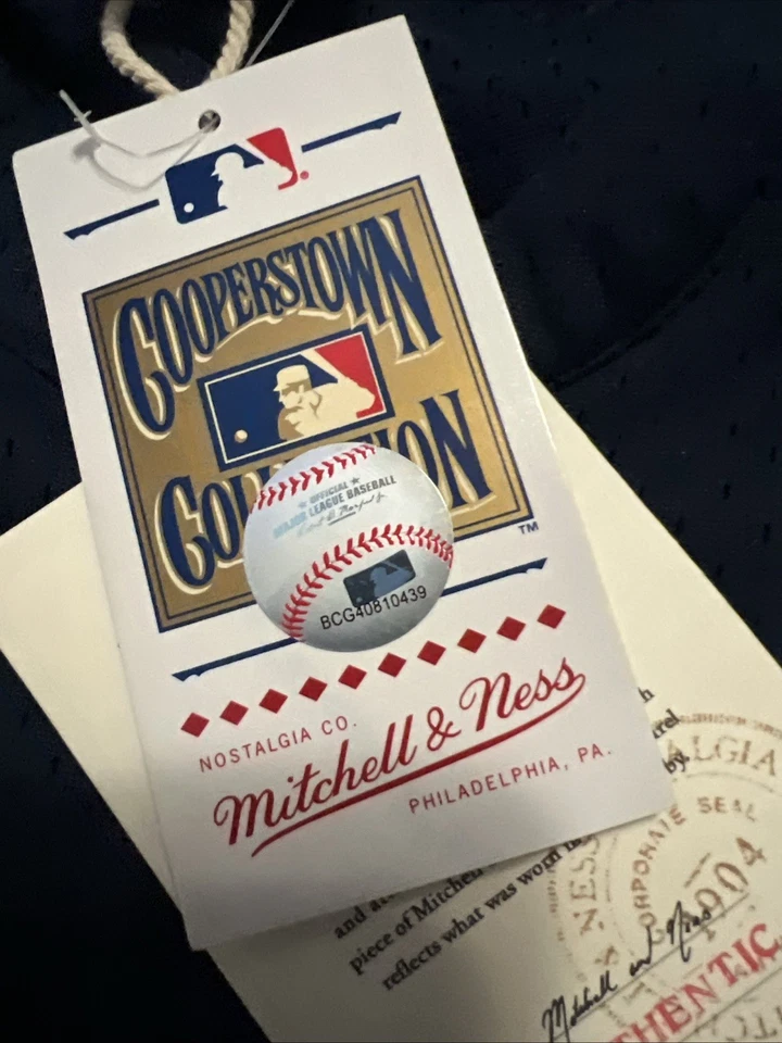 MEDIUM Derek Jeter NY Yankees Mitchell Ness Cooperstown 1995 BP Jersey - Image 4 of 4