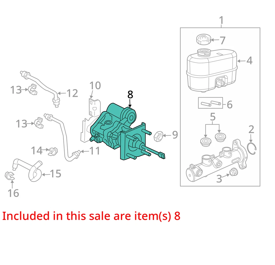 Potenciador de freno Hydro-Boost compatible con camioneta Dodge 2500 12-18 30583889 Foto 3 de 4