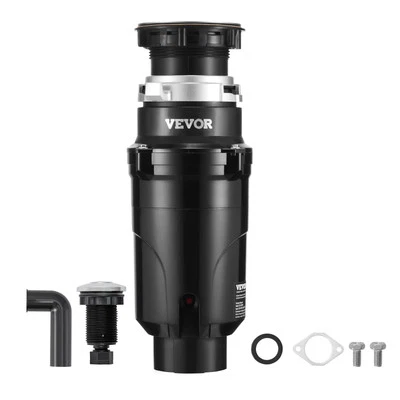 VEVOR Garbage Disposal 1/2 HP Continuous Food Waste Disposer 3450RPM EZ Connect