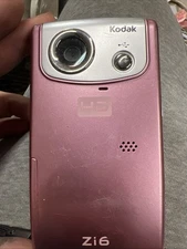 KODAK Zi6 HD Pocket Camcorder Pink Tested | Flip USB Video Camera TESTED WORKS!