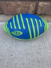 NERF 2017 FOOTBALL BLUE/GREEN GREAT CONDITION