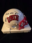 Ricky White III autographed UNLV mini Helmet With JSA Certification