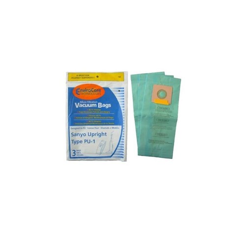 24 Sanyo Upright PU-1 Vacuum Bags for Panasonic Kenmore LG Cleaners SC54A